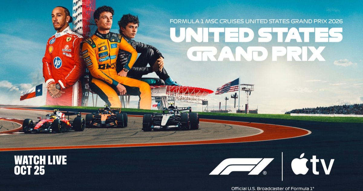 Apple f1 united states grand prix 2026 apple tv lp jpg og